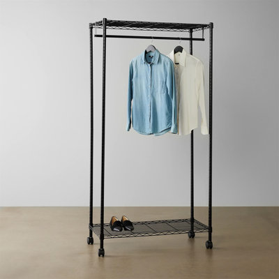 Rosamond 91cm Rolling Clothing Rack
