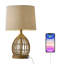 Lampadaire de table de chevet 22 po en rotin 22 po
