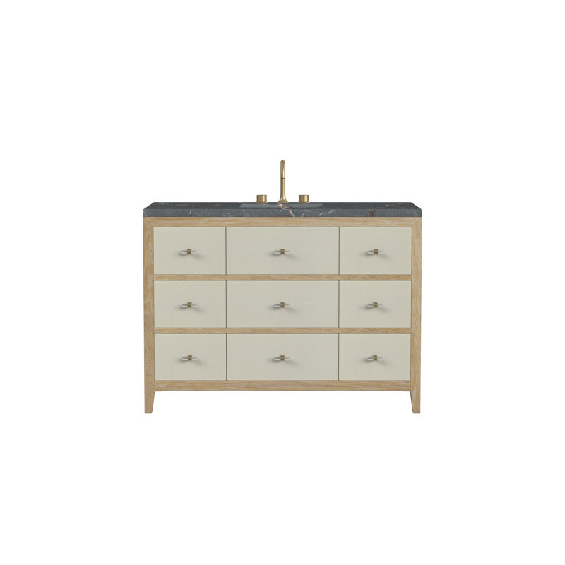 Celeste 48'' Single Bathroom Vanity with Top, Parisian Blue, 8" Widespread