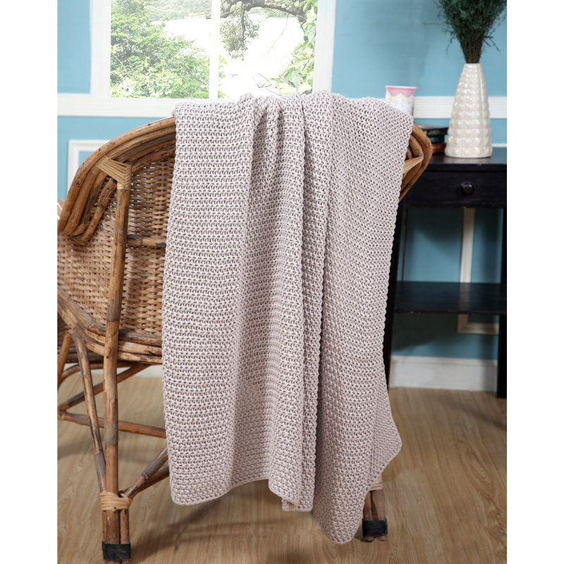  Jeté en coton doux, Beige