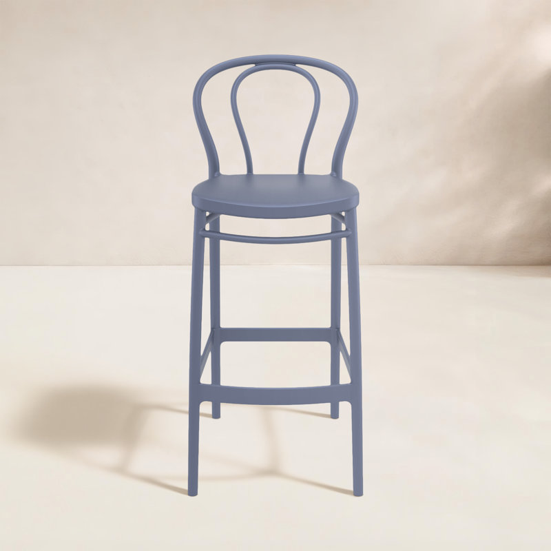 Tabouret de bar d'extérieur 41,7 po Sparks, Gris foncé, Tabouret de bar (siège d'une hauteur de 29,5 po)