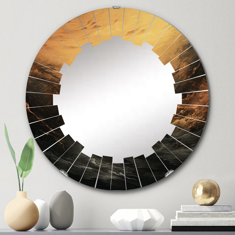 Gamblin - Miroir mural rond, 24 po x 24 po
