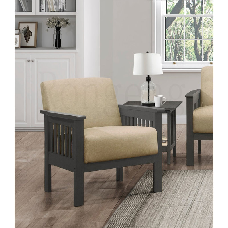 Chaise d'appoint 1 pièce, Brun clair