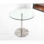 Round Glass Top Metal Base Dining Table