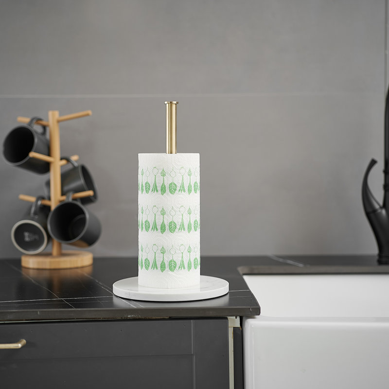 Stainless Steel Standing Napkin Holder, Gold