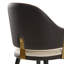 Ensemble de 2 chaises de salle à manger rembourrées Anareli, beige et brun foncé