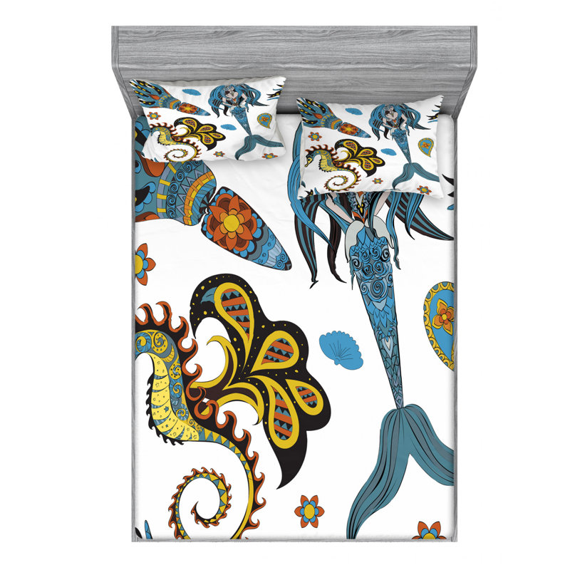 Microfiber Sheet Set, Queen Sheet Set with Fitted Sheet