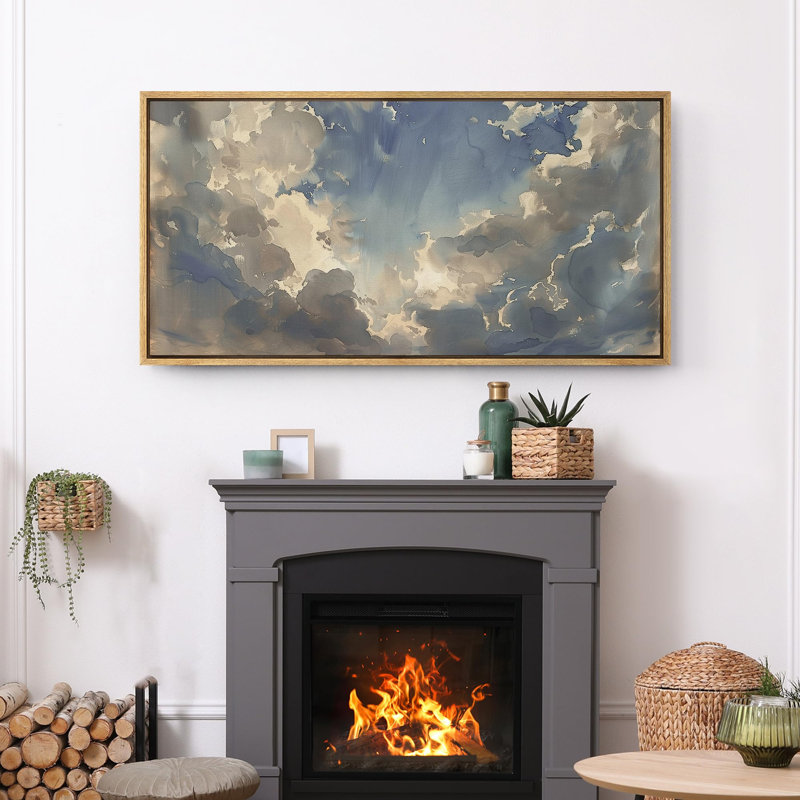«Dynamic Blue Sky and Clouds», reproduction sur toile, H 30 po x l 60 po, Naturel