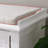  White Retro Style Wood Upholstered Entryway Fabric Storage Shoe Bench-111820587