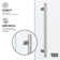 Elan 68-72" W x 74" H Sliding Frameless Shower Door with 3/8" Clear Glass
