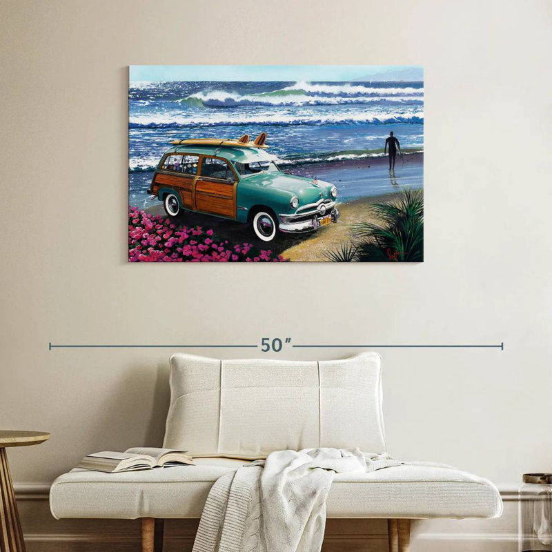 Senne Surf City, peinture, H 26 po x l 39 po