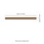 Panneau mural insonorisant acoustique à lattes en bois cannelé 3D 120 po x 9,5 po SereniSlats-124325782