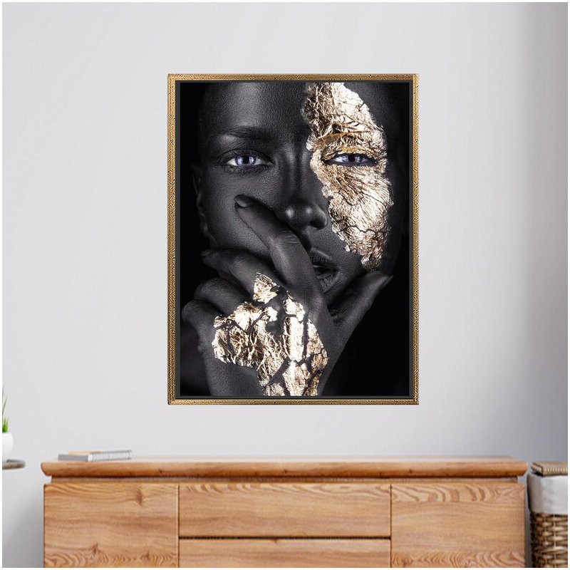 Print on Canvas, Gold Floater Framed, 20 cm H x 30 cm W