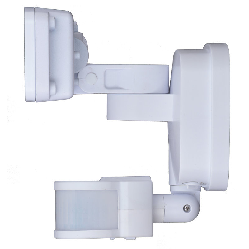White Triple-Head LED Motion Sensor Outdoor Security Flood Light