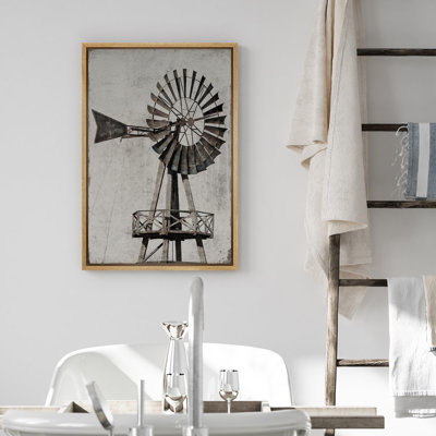 Architecture Building " Windmill Rustic Country Landscape Photography Vintage Decor Farmhouse Rustic "