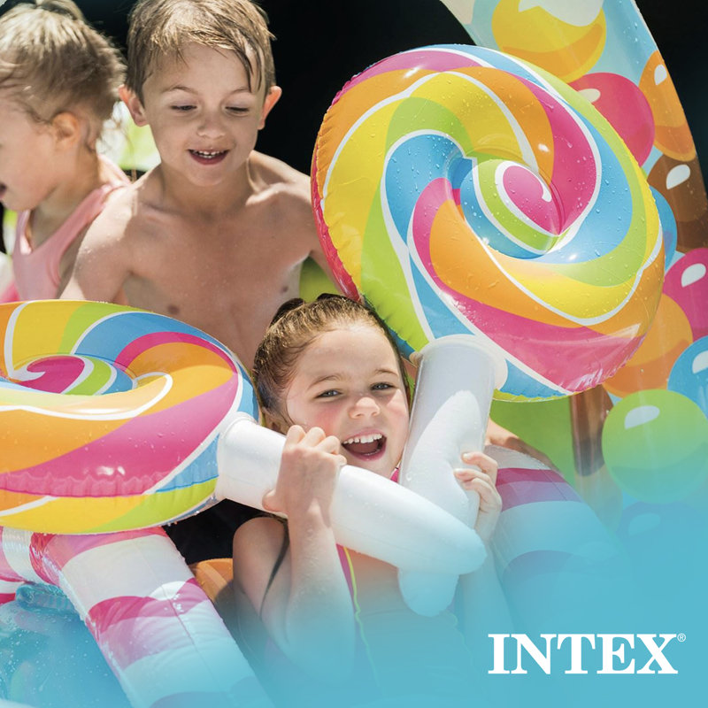 Intex Candy Zone Inflatable Play Center with Water Slide