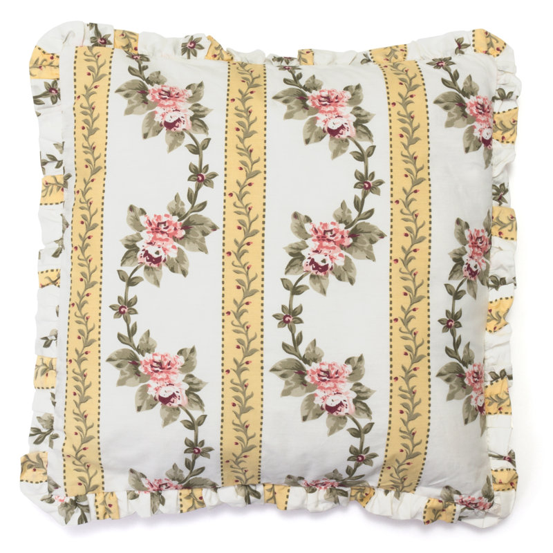Annabelle Square Pillow Cover & Insert, Pink, 1