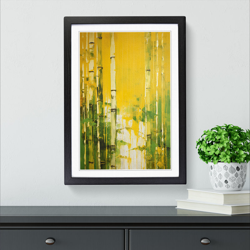 Single Picture Frame Print on Wood, 46cm H x 34cm W, Black Framed