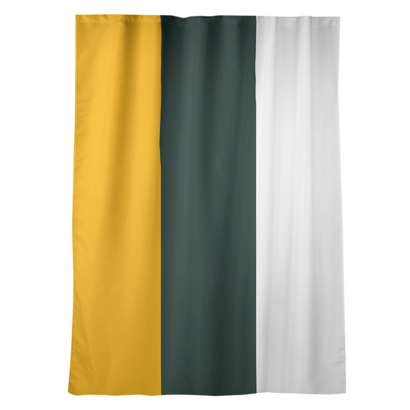 Panneau de rideau simple obscurcissant avec passe-tringle Stripes, Bay Football - vert
