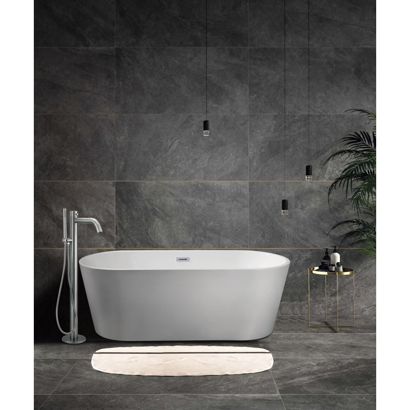 1 Handle Floor Tub Filler with Diverter, Matt Finishing