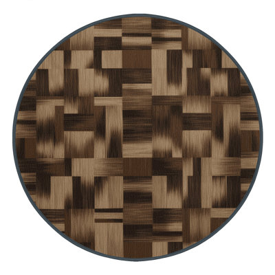 Tapis damier noir lavable à la machine