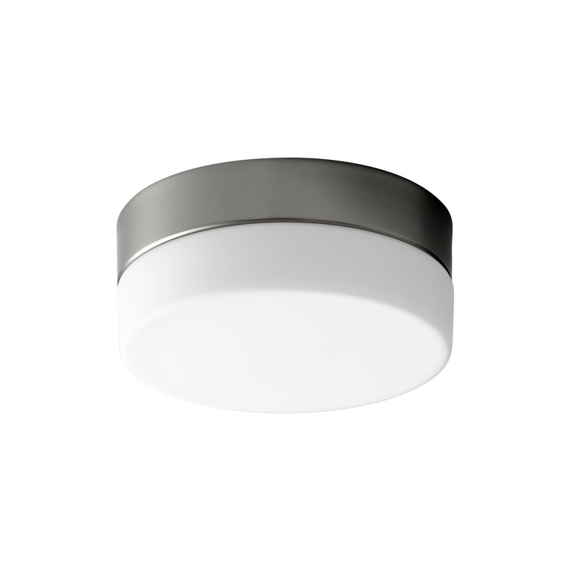 Plafonnier encastré 1 lumière Amaranthe, H 3 po x l 7,25 po x P 7,25 po, Nickel satiné