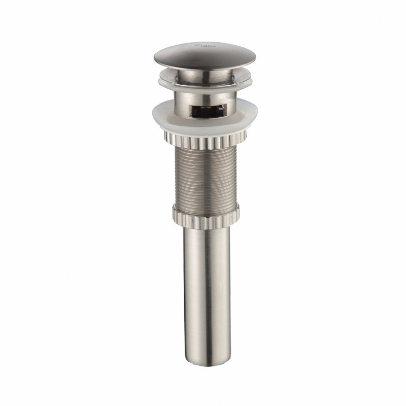 Drain escamotable pour lavabo de salle de bain exquis avec trop-plein, Chrome