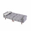 Canapé-lit convertible avec futon, canapé-lit ajustable, canapé-lit rembourré en tissu moderne avec pieds en bois et 2 coussins-983280152
