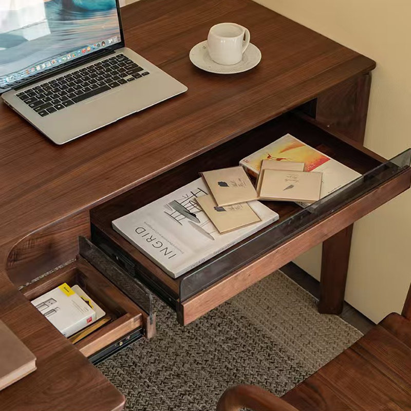 Bureau domestique en L