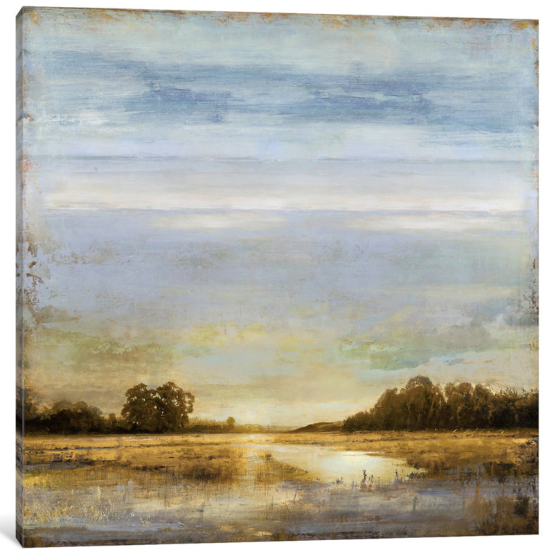 " Pond's Edge " by Eric Turner, 12" H x 12" W x 0.75" D