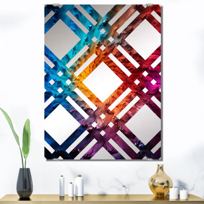 Davilla - Grand miroir mural fractal abstrait MIR137093