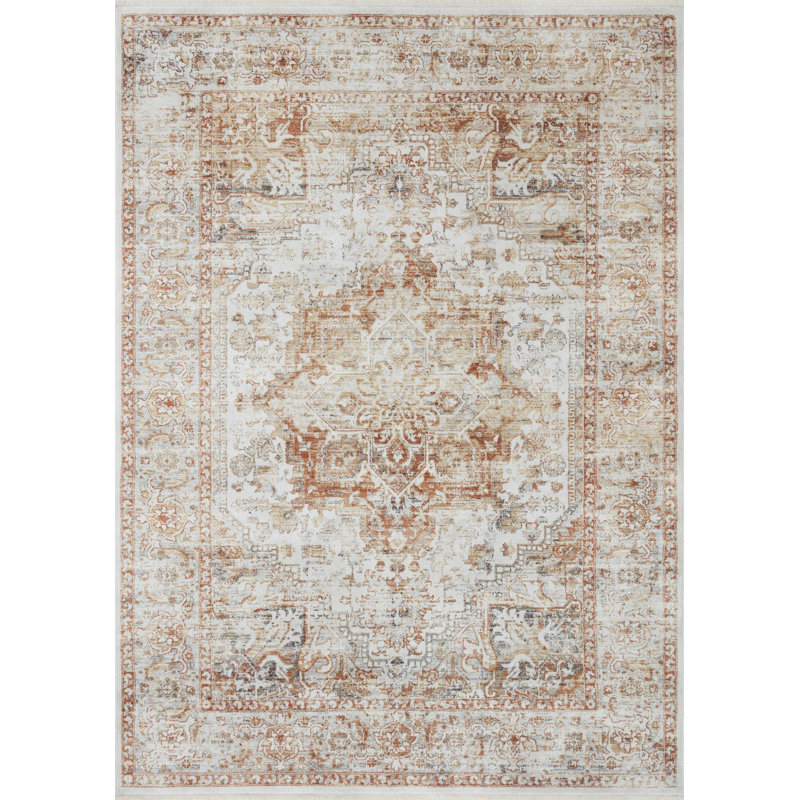 Ivory Sunset Elegance 2'7" x 10' Synthetic Runner Rug