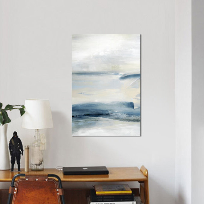 « dérivant des marées i », reproduction sur toile, H 18 po x l 12 po x P 1,5 po, Pas de tapis, Toile tendue