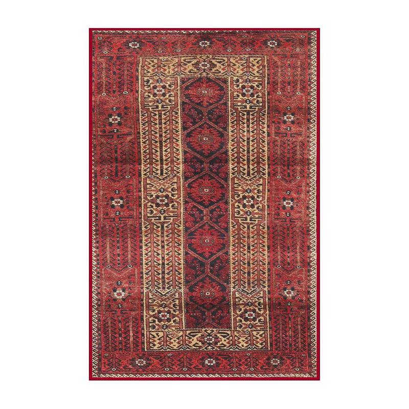 Marcourt Performance Oriental Indoor Rug, Runner 2' x 5'