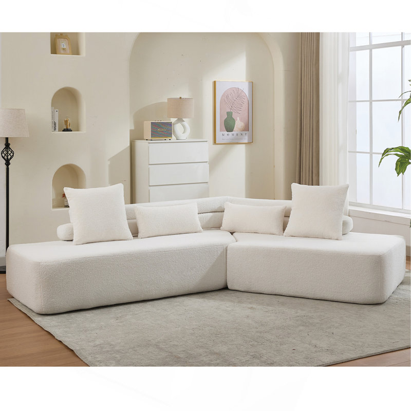 Canapé modulaire Boneless, canapé rembourré, canapé de salon, canapé de style moderne pour la maison, Beige