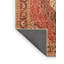 Tapis oriental rouge / brun 6 pi x 9 pi fabriqué à la machine Oriental