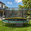 Trampoline 14 pi Springfree No Gap avec cordes élastiques pour une expérience de rebondissement sécuritaire, silencieuse et douce