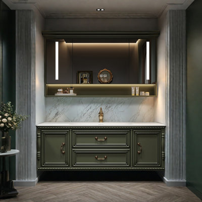 Armoire de salle de bain rétro française