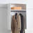White Wall Mounted Wood Closet System
