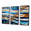 Ensemble de salon art mural Blue Sparkling-562107840-562107845