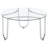 Dutton Chrome Round Glass Top Coffee Table