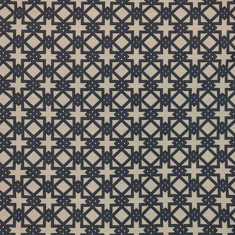 Tissu impérial à frettes, Minuit