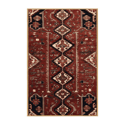 Machine Washable Persian Brown Area Rug