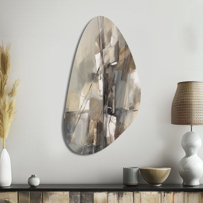 Abstract Design Shapes I - Abstract Collages Fall Shape Metal Wall Sculpture