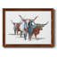 Modern Longhorns I, reproduction d'art sur toile-96286007-96286008