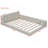 Queen Size Upholstered Platform Bed With 2 Reading Lights -1257899479