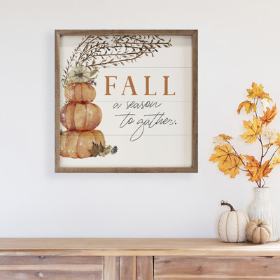 L'automne, la saison des citrouilles - blanc