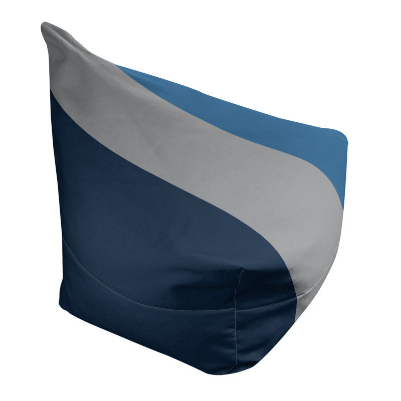 Fauteuil à billes Washington, 31 po x 38 po x 42 po, Bleu minuit / gris clair de lune / bleu lac