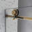 6076 Brushed Gold Shower Door - With 70Mm 304 Stainless Steel Pulleys, Adjustable Soft Closing, Nano Easy Cleaning, Film For Bath Function, Clean, - Membrane Bathroom-120996431