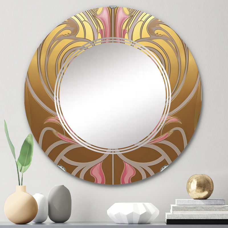 Miroir mural rond Ongar, 24 po x 24 po